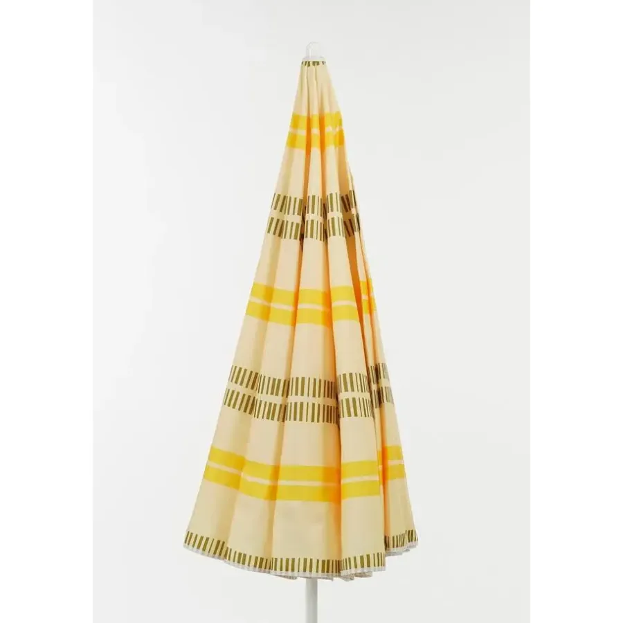 Parasols-Mica Decorations Strandparasol - H180 x Ø160 cm - Geel