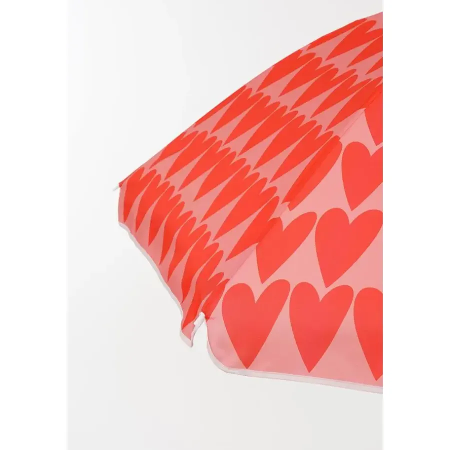 Mica Decorations Strandparasol - H180 x Ø160 cm - Roze