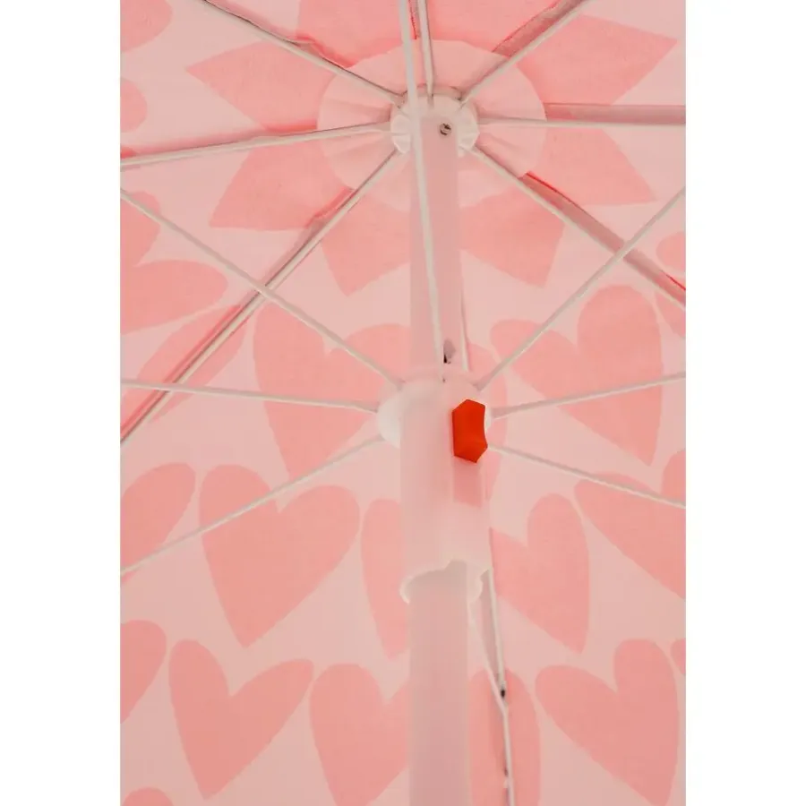 Mica Decorations Strandparasol - H180 x Ø160 cm - Roze