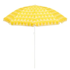 Parasols-Mica Decorations Strandparasol - H180 x Ø160 cm - Geel