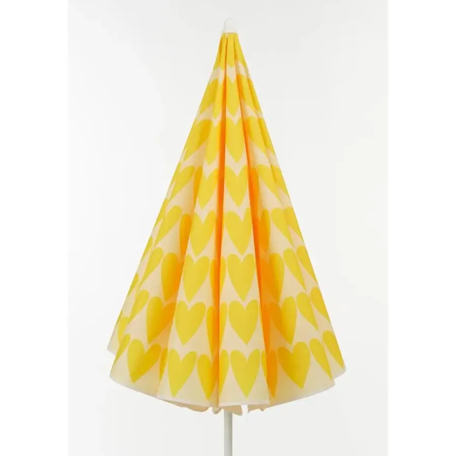 Parasols-Mica Decorations Strandparasol - H180 x Ø160 cm - Geel