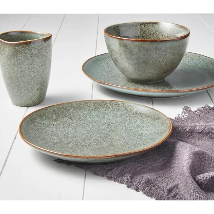 Serviessets-Mica Decorations Tabo Serviesset 4 persoons Keramiek Groen