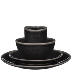 Serviessets-Mica Decorations Tabo Serviesset 4 persoons Keramiek Zwart