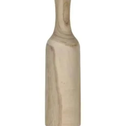 Mica Decorations Vaas - hout - bruin - 14 x 47 cm