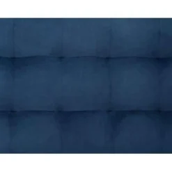 Hockers En Voetenbanken-Beliani MICHIGAN - Ottomaan - Donkerblauw - Fluweel