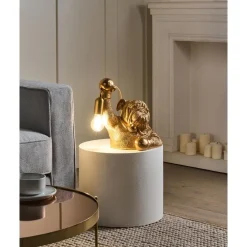 Tafellampen-Leen Bakker MIKE - Tafellamp - Goud - Polyresin