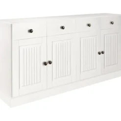 Dressoirs-Loft24 Mille - Dressoir met 4 deuren en 2 laden in wit gelakt grenen