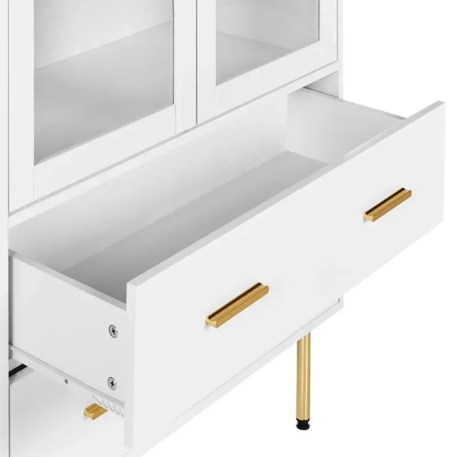 Buffetkasten-Leen Bakker MILORA - Buffetkast - Wit - MDF