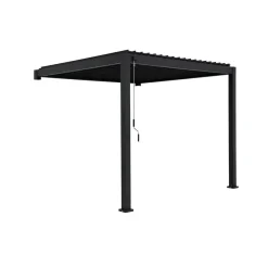Terrasoverkappingen-Mirador Classic overkapping muur 300 x 300 cm antraciet