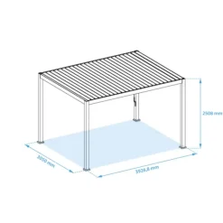 Mirador classic terrasoverkapping 300 x 400 cmwit