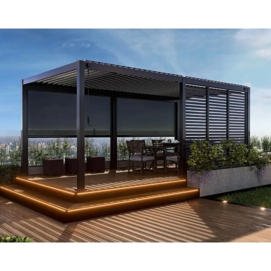 Mirador Deluxe terrasoverkapping 300 x 600 cm antraciet