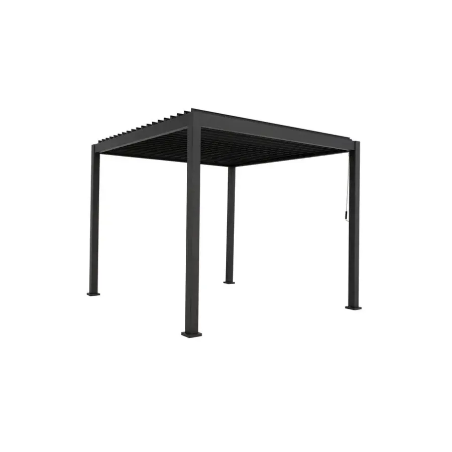 Mirador Deluxe terrasoverkapping 300 x 300 cm antraciet