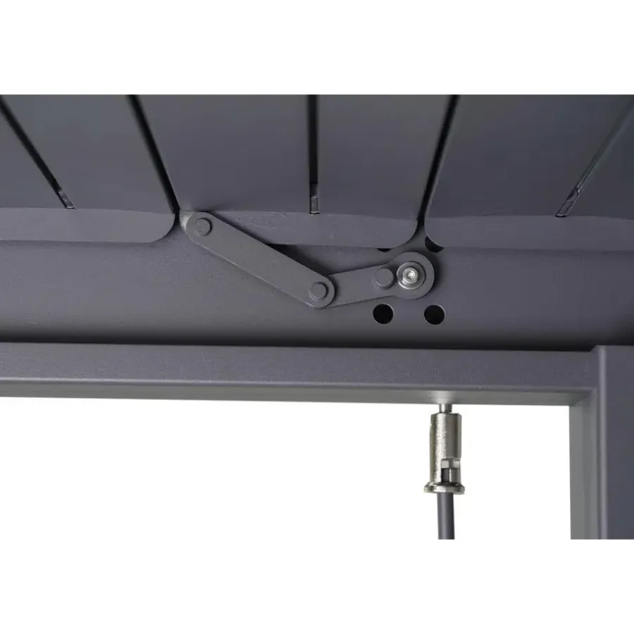 Mirador Deluxe terrasoverkapping 300 x 300 cm antraciet