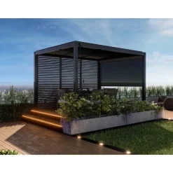 Terrasoverkappingen-Mirador Deluxe terrasoverkapping 300 x 400 cm antraciet