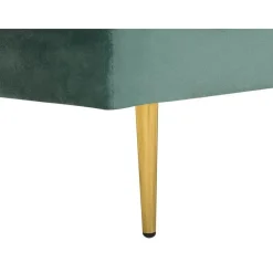 Beliani MIRAMAS - Chaise longue - Groen - Linkerzijde - Fluweel