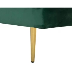 Loveseats-Beliani MIRAMAS - Chaise longue - Smaragdgroen - Linkerzijde - Fluweel