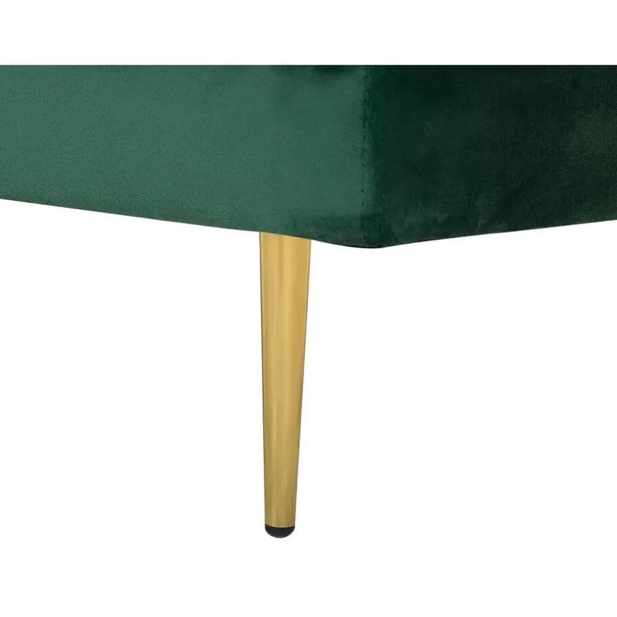 Loveseats-Beliani MIRAMAS - Chaise longue - Smaragdgroen - Linkerzijde - Fluweel