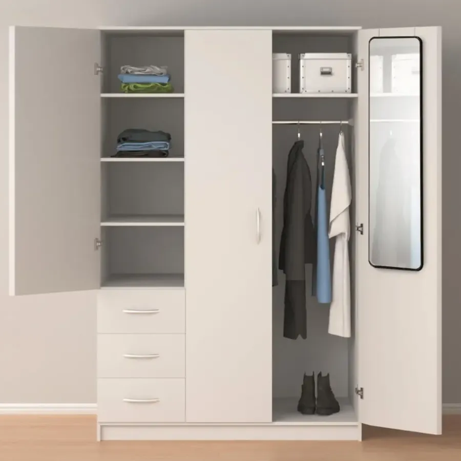 MISOU Deurspiegel Wandspiegel Passpiegel Ovaal Zwart 120x30cm Metaal
