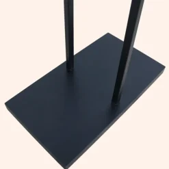 Kledingopbergers-MISOU Dressboy Kledingstandaard Kledinghouder Zwart 114 cm Bamboe en metaal