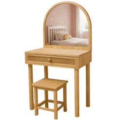 Kaptafels-MISOU Make up tafel - Bruin