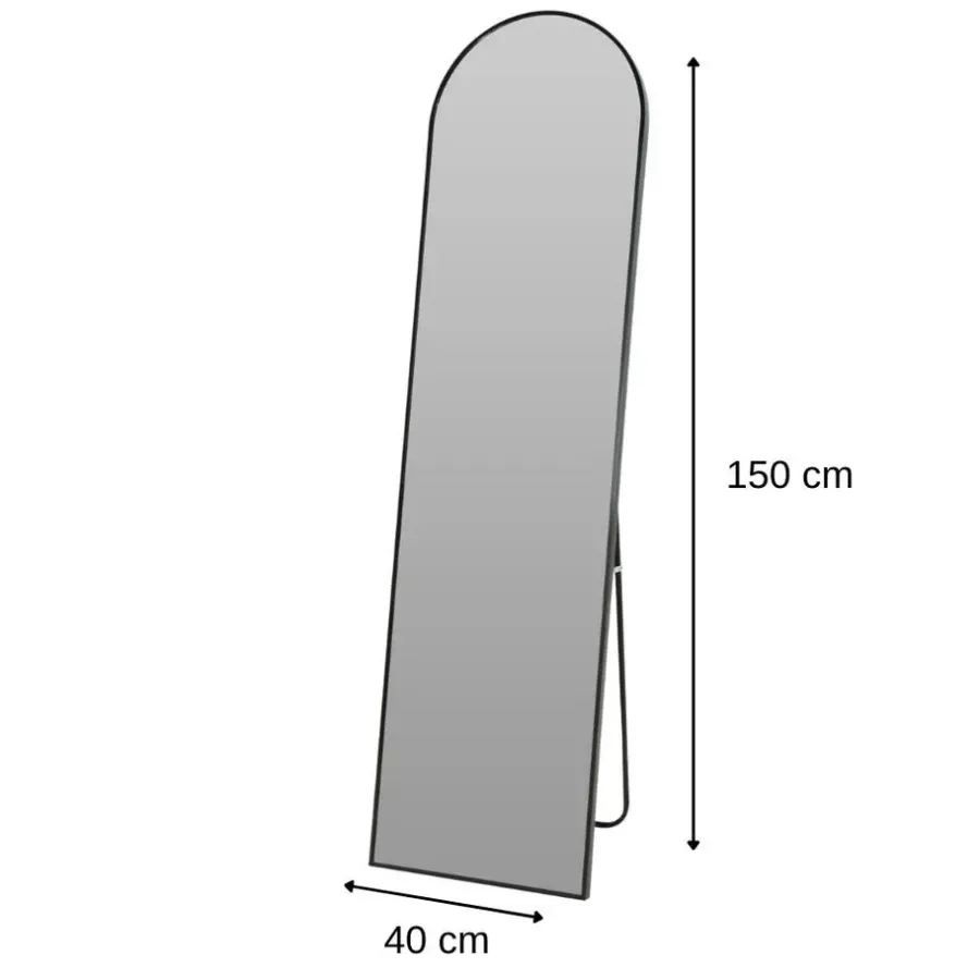 MISOU Passpiegel 150cm - Zwart