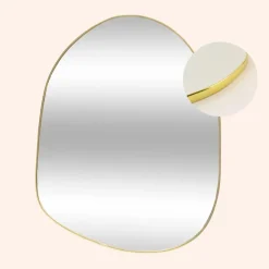 MISOU Spiegel Organische Vorm Goud 30x39cm
