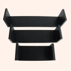 MISOU Zwarte Wandplanken Fotoplank Keuken Woonkamer Zwevend Muurplank 3 Maten