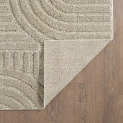 Muratap Modern Japandi Vloerkleed - Beige - Boho Scandinavisch - 160x230 cm Laagpolig