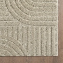 Muratap Modern Japandi Vloerkleed - Beige - Boho Scandinavisch - 140x200 cm Laagpolig