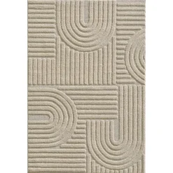 Laagpolige Vloerkleden-Muratap Modern Japandi Vloerkleed - Beige - Boho Scandinavisch - 200x290 cm Laagpolig