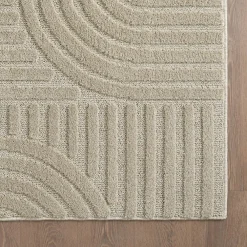 Laagpolige Vloerkleden-Muratap Modern Japandi Vloerkleed - Beige - Boho Scandinavisch - 200x290 cm Laagpolig