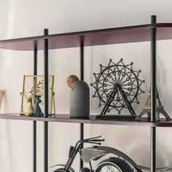 Nordlys Moderne metalen en bruin houten etagère