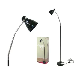 Staande Lampen-Gerimport Moderne Verstelbare Vloerlamp 140cm – Staand - Verstelbaar – Zwart