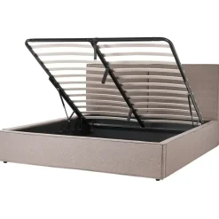 Beliani MOISSAC - Bed - Taupe - 180 x 200 cm - Polyester