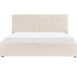 Beliani MOISSAC - Tweepersoonsbed - Off-white - 180 x 200 cm - Polyester