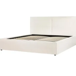 Beliani MOISSAC - Tweepersoonsbed - Off-white - 180 x 200 cm - Polyester