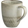 Kopjes, Mokken En Bekers-Leen Bakker Mok Bodhi met oor - beige - stoneware - Ø9 cm