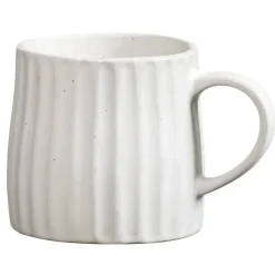 Kopjes, Mokken En Bekers-Leen Bakker Mok met oor Mila - crème - stoneware - 340 ml