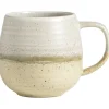 Leen Bakker Mok met oor Mira naturel stoneware - 360 ml