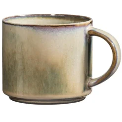 Kopjes, Mokken En Bekers-Leen Bakker Mok met oor Studio - groen - stoneware - 380 ml