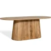 Industriële Eettafels|Ovale Eettafels-Collectables Mokka Eettafel Lichtbruin 180cm