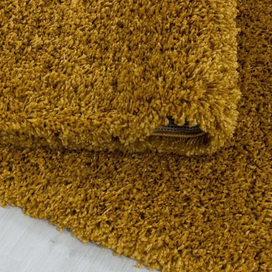 Muratap Monaco Soft Shaggy Hoogpolig Vloerkleed Goud - 160x230 CM