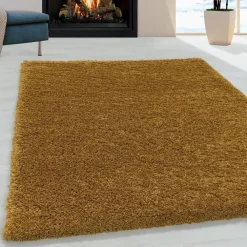 Muratap Monaco Soft Shaggy Hoogpolig Vloerkleed Goud - 240x340 CM