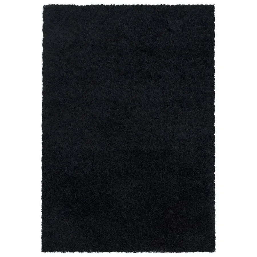 Hoogpolige Vloerkleden-Muratap Monaco Soft Shaggy Hoogpolig Vloerkleed Black - 140x200 CM