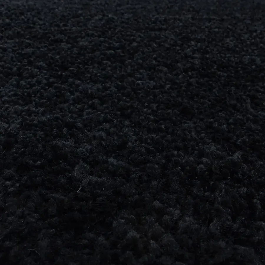 Hoogpolige Vloerkleden-Muratap Monaco Soft Shaggy Hoogpolig Vloerkleed Black - 140x200 CM