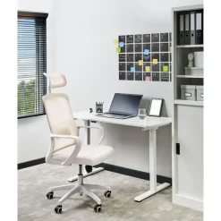 Leen Bakker MONARCH - Bureaustoel - Beige - Stof