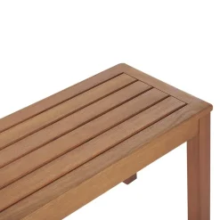 Beliani MONSANO - Tuinset voor 6 - Lichte houtkleur - Eucalyptushout