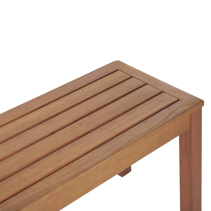 Beliani MONSANO - Tuinset voor 6 - Lichte houtkleur - Eucalyptushout