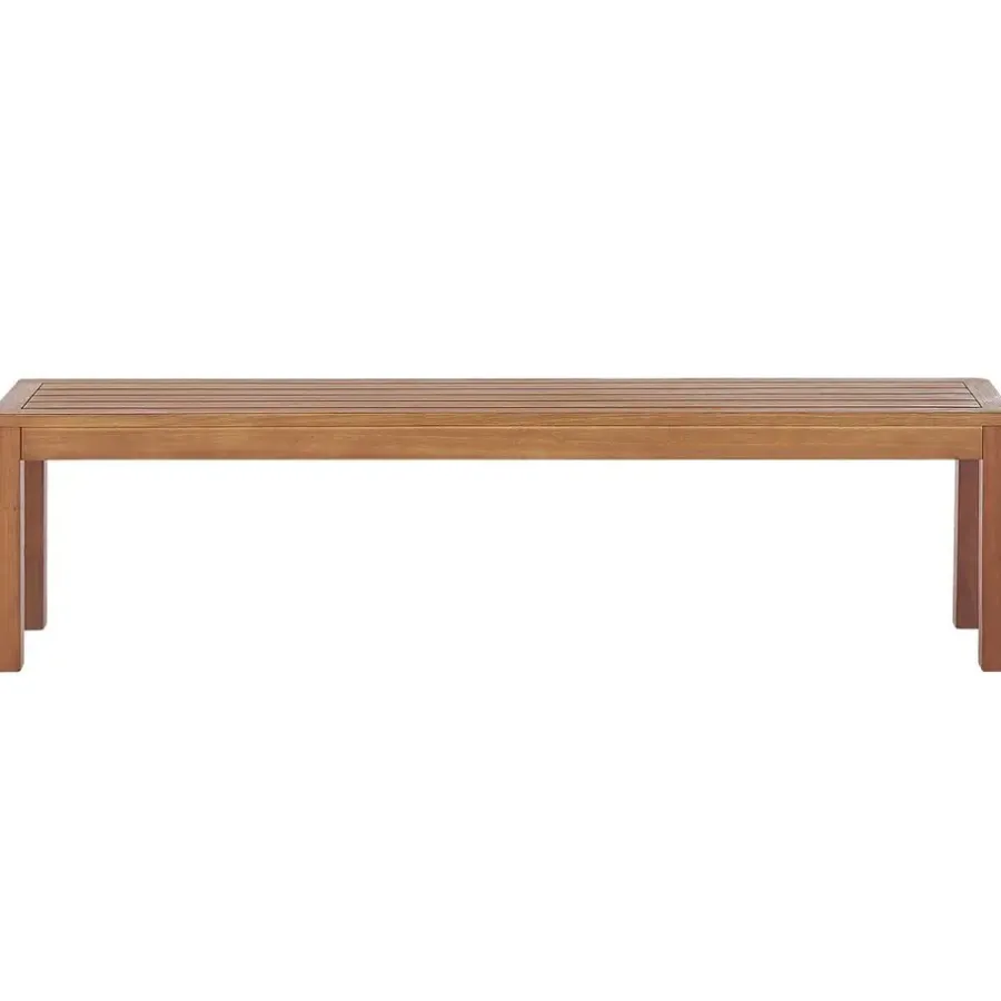 Beliani MONSANO - Tuinset voor 6 - Lichte houtkleur - Eucalyptushout