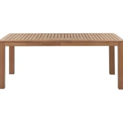 Beliani MONSANO - Tuintafel - Lichthout - 105 x 190 cm - Eucalyptushout